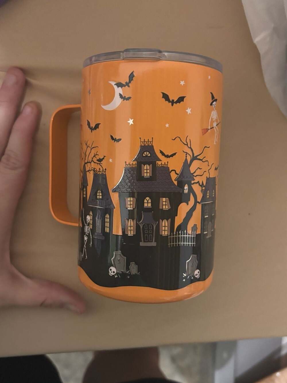 Clementine Haunted House 17oz Stainless Steel Insulated Mug